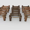 Wooden Fences With Rope Details And Various Designs For Garden Decoration