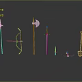 Modern weapons Ancient weapons Cold weapons Medieval items Medieval weapons 3d model