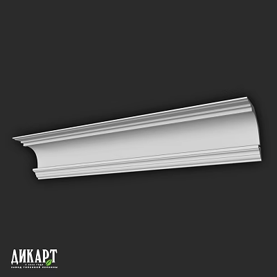 Detailed White Architectural Decorative Molding Component With Multi Layered Sleek Design 3d model