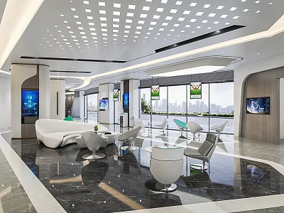 Modern Digital Store with Electronic Products Display and Modern Lighting Setup 3d model