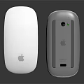 Apple Wireless Electronic Devices With White And Gray Sleek Design And Charging Indicator 3d model