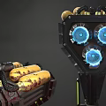 Sci-fi Warhammer Sci-fi Game Technology Props Hammer Warhammer Weapon 3d model