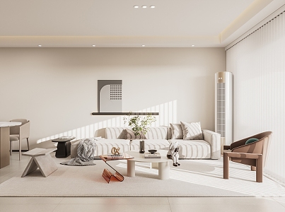 modern living room 3d model