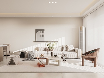 modern living room 3d model