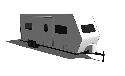 White RV 3d model