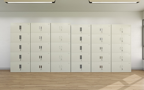 Filing Cabinet Steel Filing Cabinet Steel Bookcase Iron Cabinet Bookcase Combination Cabinet Five-section Cabinet 3d model