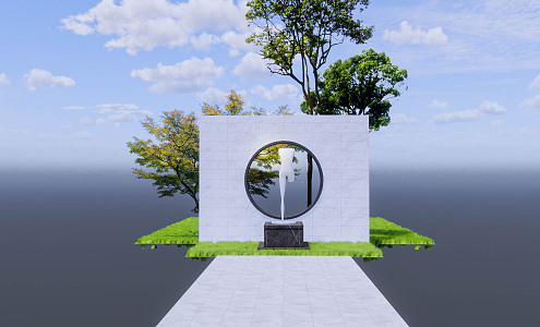 Modern Urban Sculpture 3d model