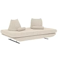 Modern Multifunctional Sofa Bed With Comfortable Upholstered Cushions And Sleek Frame 3d model