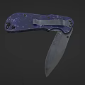 The image provided focuses on a blue folding knife with no food-related elements, so it's not possible to generate a food-centered title based on the picture's key information.