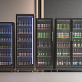 Modern Freezer Beverage Cabinet 3d model