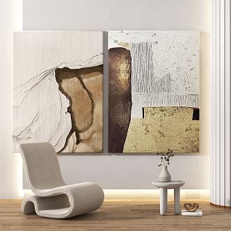 Silent Abstract Painting 3d model