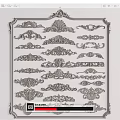 European-style Carved Plaster Line Corner Flower 3d model