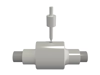 Durable Hardware Tool With Pipe Connection Ends And Adjustable Top Lever 3d model