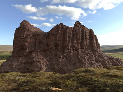 Realistic Mountain Realistic Cliff Scanning Mountain Realistic Cliff 3d model