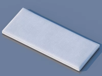 White Rectangular Textured Cloth Household Essential For Daily Use 3d model