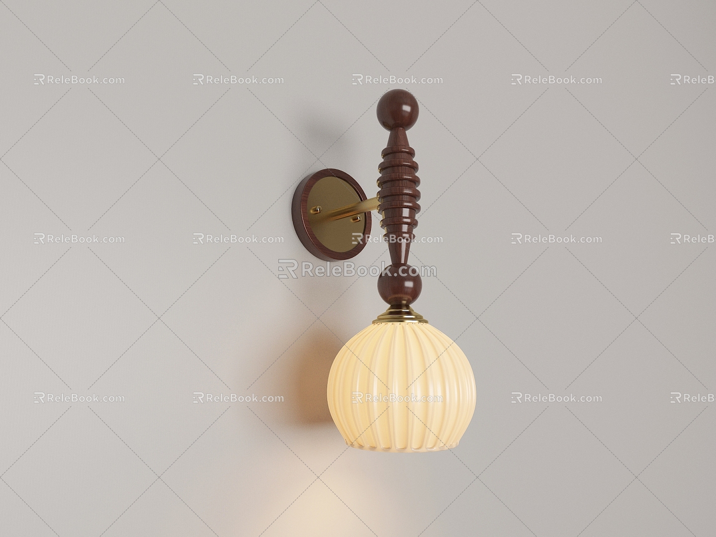 Modern retro and antique wall lamp 3d model