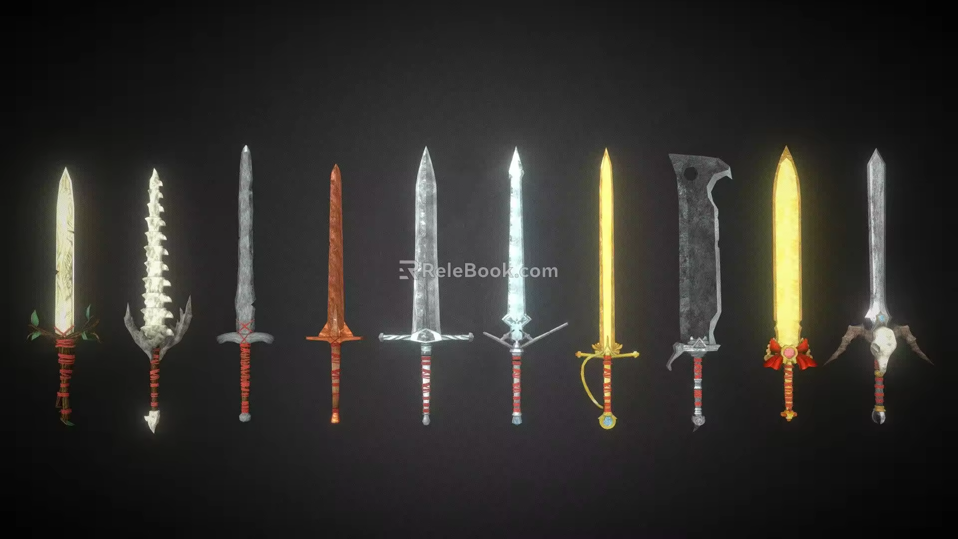 Game Sword Pack 3d model