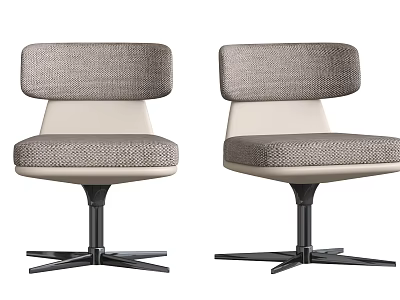 Ergonomic Modern Office Chair With Comfortable Fabric Seat And Sturdy Swivel Base 3d model