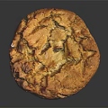 Freshly Baked Golden Brown Cookie With Crunchy Edges And Soft Center