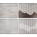 Modern Room Dividers With Various Geometric Patterns And Wavy Lines For Interior Design