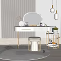 Light Luxury Dressing Table 3d model