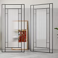 Modern screen partition 3d model