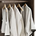 Modern Minimalist Wooden Wardrobe Design With Hanging Robes Drawers Shoe Storage And Round Mirror