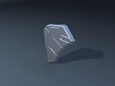 Modern 3D Model of Metallic Door Arch With Sleek Geometric Structural Details 3d model