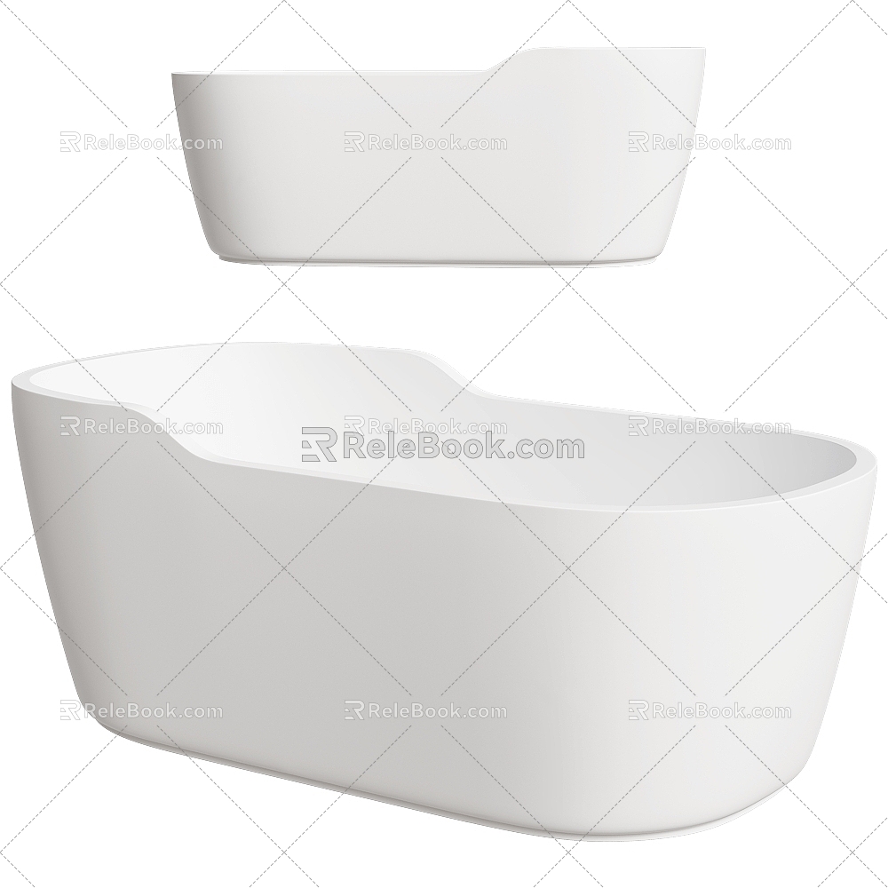 Antoniolupi Italian Simple Bathtub 3d model