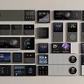 Switch modern smart panel 3d model