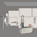 Modern Clothing Store Clothing Store Women's Clothing Store 3d model