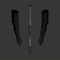 Dark Colored Long Sleeved Tactical Leather Gloves With Durable Arm Covering Material