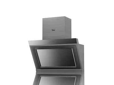 Modern Stainless Steel Kitchen Range Hood Appliance With Sleek Design And Efficient Ventilation 3d model