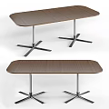 Modern Sofa And Coffee Table Set With Wooden Top And Metal Legs For Living Room