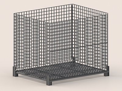 Iron Cage Fight Beast Cage Barbed Wire 3d model