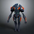 Mech Warrior Mech Soldier Machine Battlearm Mechanical Battlearm Machine Fighter Robot 3d model
