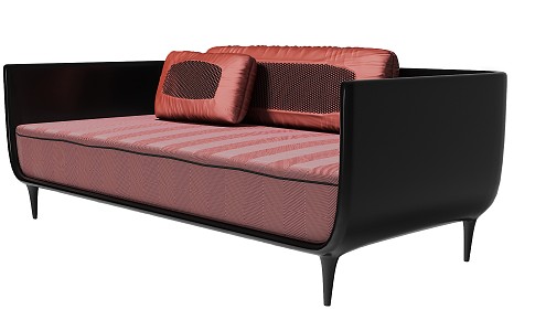 modern double sofa 3d model