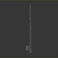 Industrial Tower Crane Structure Featuring Metal Frame And Stable Base Design