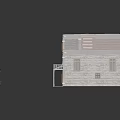 Small Vintage Model Buildings Featuring Various Roof Colors Detailed Windows And Mini Cart
