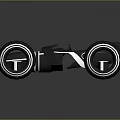 3D Rendered Futuristic Black Car With Streamlined Body And Large Glowing Wheels