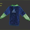 Adidas Black Hoodie With White Sleeves And Hood Trim Casual Design