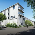 Modern Factory Building Old Factory Building 3d model