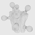 Industrial LOFT special-shaped table lamp creative table lamp 3d model