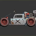 Modern car travel car self-modified car modified car 3d model