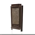 Wooden Carved Panel Cabinet with Intricate Relief Design and Leg Frame Support