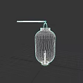 Hanging Round White Paper Lantern With Modern Minimalist Design For Home Decoration