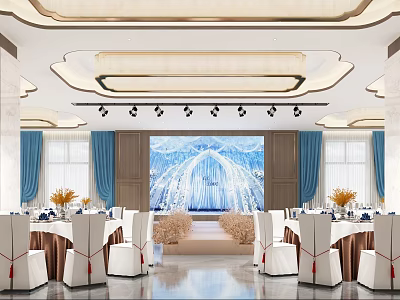 Modern Ballroom 3d model