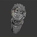 Futuristic Sci fi Character Featuring Bio mechanical Limb And Creature Design Details 3d model