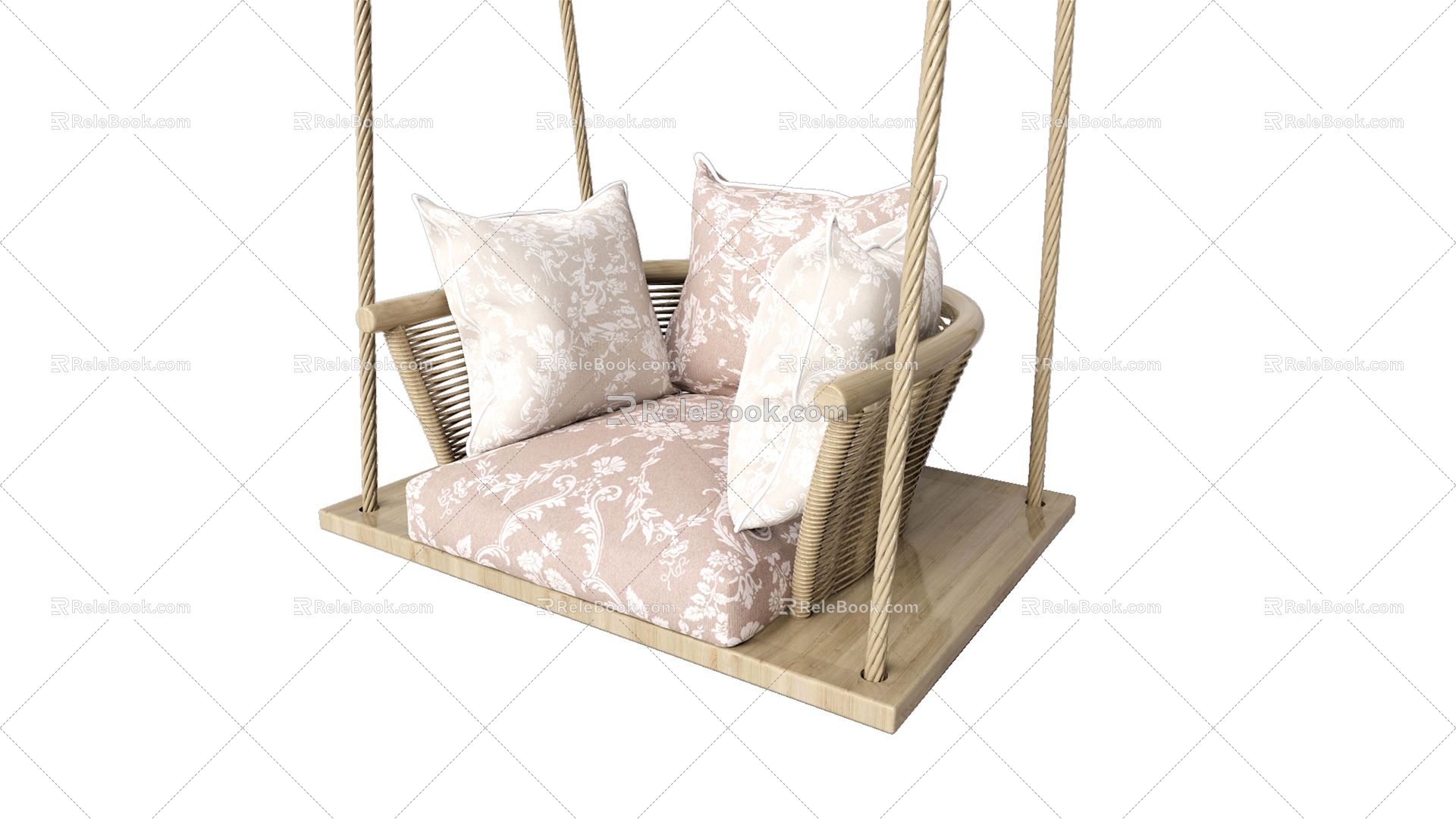 Modern swing hanging chair 3d model