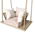 Modern swing hanging chair 3d model